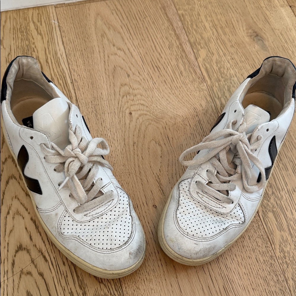 Veja White and Black Sneakers
